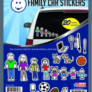 Color Accents Family Car Stickers-0