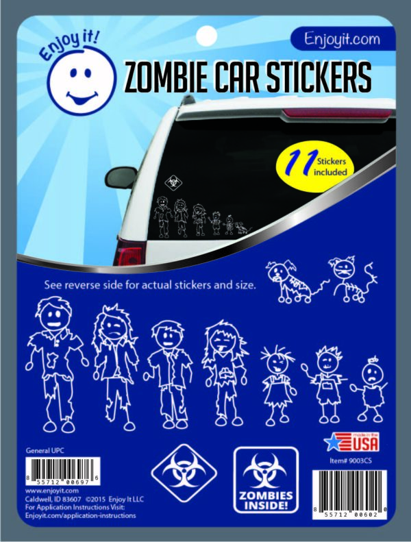 Zombie Car Stickers-0