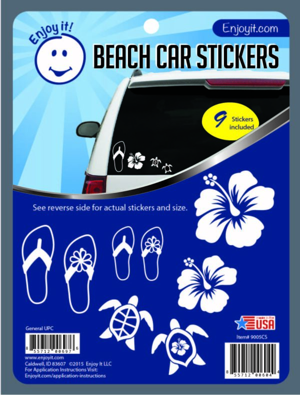 Beach Car Stickers-0