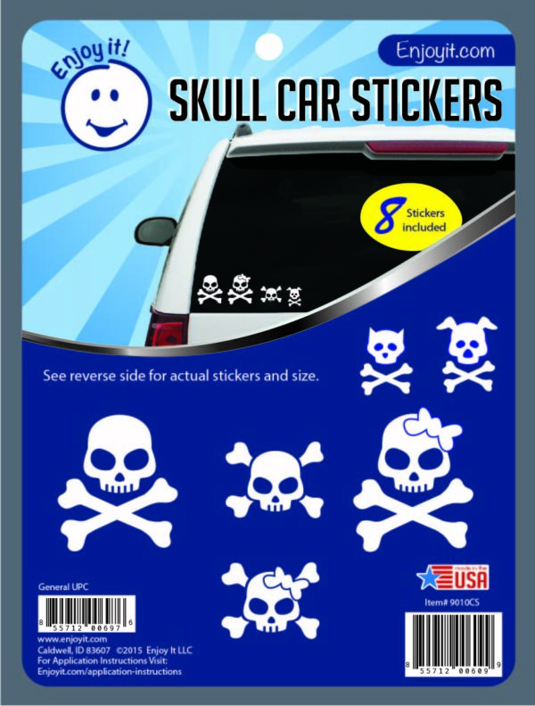 Skull Car Stickers-0