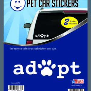 Adopt and Paw Car Stickers-0