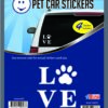 Love and Paw Car Stickers-0