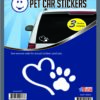 Heart and Paw Car Stickers-0