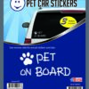 Pet on Board and Paw Car Stickers-0