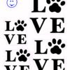 Love and Paw Car Stickers-26