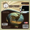 Whitetail Deer Full Scene Color Car Sticker-0