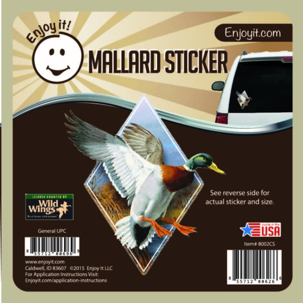 Mallard (Diamond) Full Color Car Sticker-0