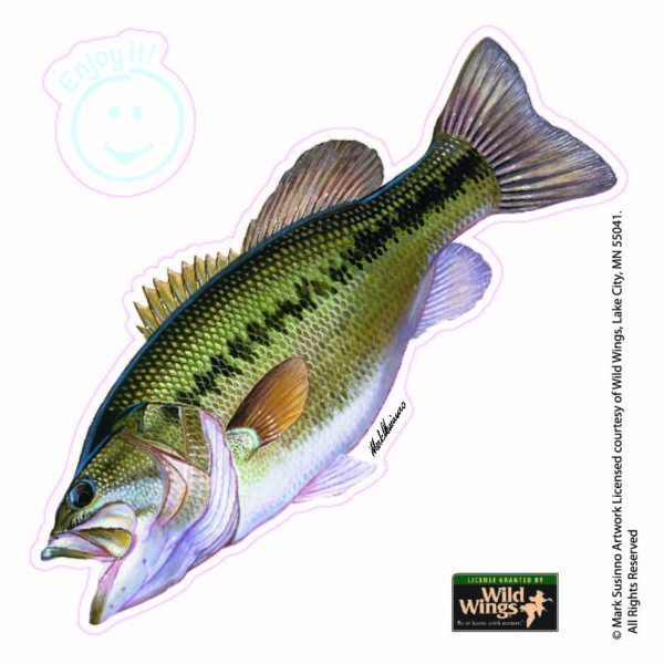 Largemouth Bass Full Color Car Sticker-40