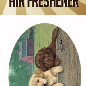 Lab Puppies Scene Car Freshener-0