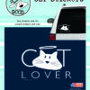Cat Lover Car Sticker-0