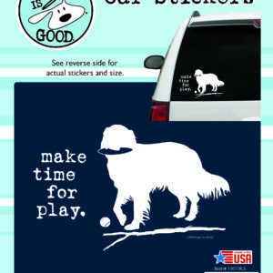 Make Time for Play Car Sticker-0