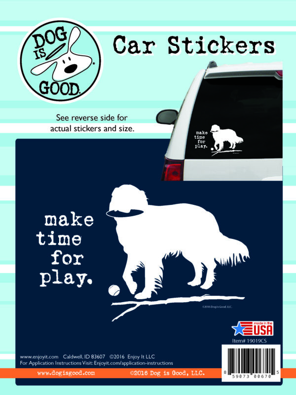 Make Time for Play Car Sticker-0