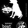 Never Boat Alone Car Sticker-220