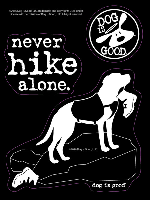Never Hike Alone Car Sticker-213