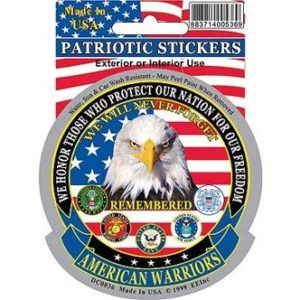 US American Warriors Sticker-0