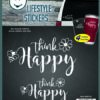 Think Happy Be Happy Stickers-0