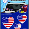 Hearts U.S.A. Flag Stickers-0