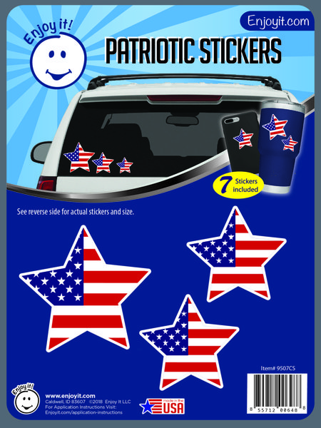 Stars U.S.A. Flag Stickers-0