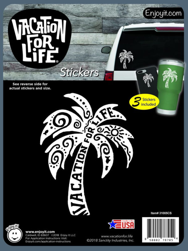 Palm Tree - Vacation For Life Stickers-0