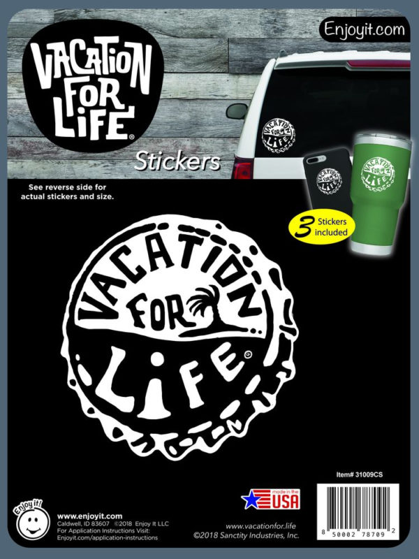 Bottle Cap - Vacation For Life Stickers-0