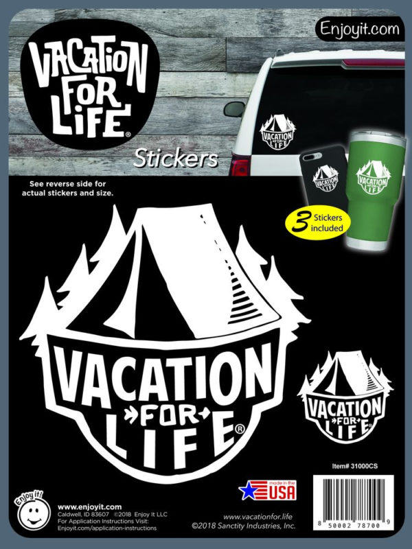 Tent - Vacation For Life Stickers-0